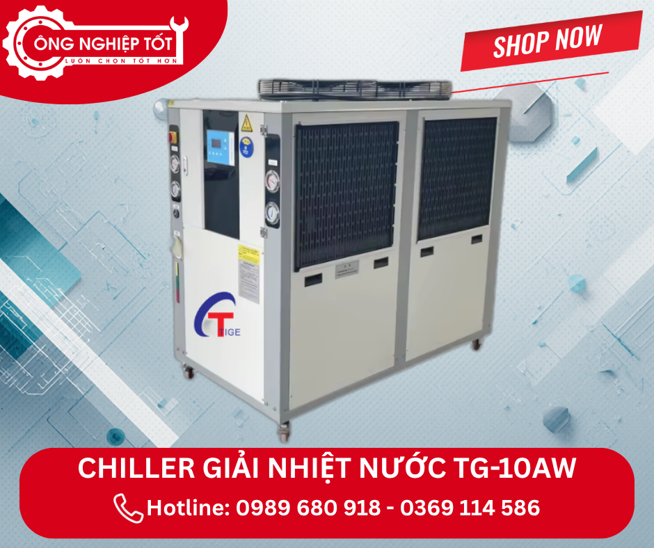 Địa chỉ mua Chiller làm lạnh nước TG-10AW giải nhiệt bằng gió chính hãng, giá tốt